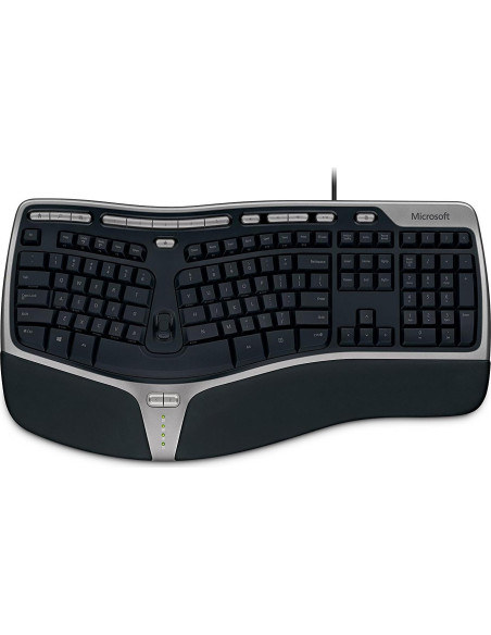 Teclado Ergonómico Microsoft Natural 4000 con Cable