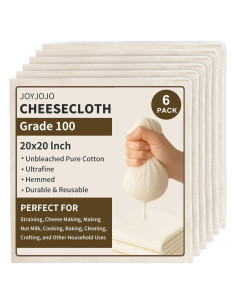 Gasa Reutilizable 6-Pack JOYJOJO 50x50 cm Algodón Orgánico