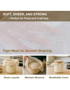 Gasa Reutilizable 6-Pack JOYJOJO 50x50 cm Algodón Orgánico 2