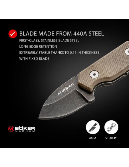 Cuchillo de Cuello Boker Magnum L'il Friend 3.5 cm Acero Inox