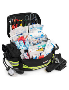 Kit de Trauma Profesional Scherber con 200 Suministros - Negro