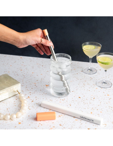 Popote de Filtración de Agua LifeStraw Sip Acero Inoxidable