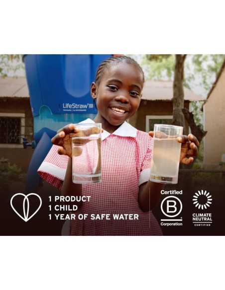 Popote de Filtración de Agua LifeStraw Sip Acero Inoxidable