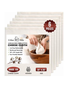 Tela de Queso Urban Villa Grado 100 6 Pcs 50.8x50.8 cm