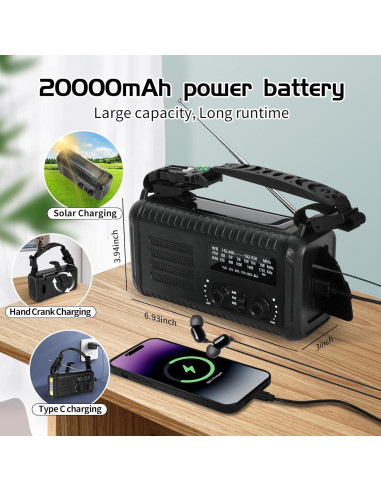 Radio Meteorológica de Emergencia Cepan Condor 1 20000mAh