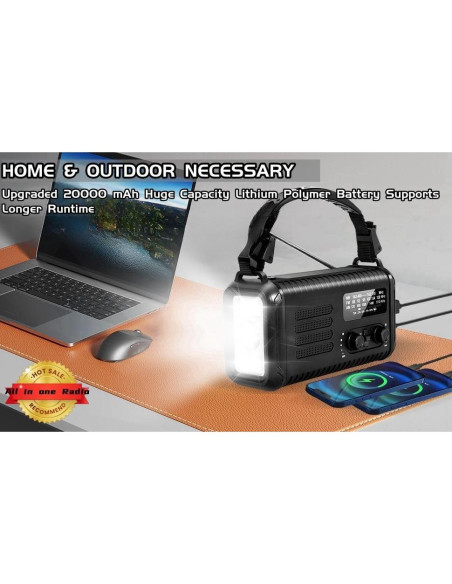 Radio Meteorológica de Emergencia Cepan Condor 1 20000mAh