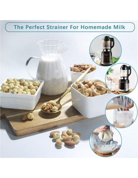 Bolsa de Leche de Nueces Reutilizable ERA NATURAL 3 Pzas 30x25 cm