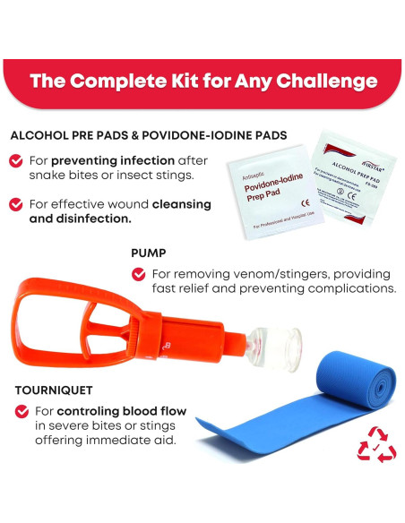 Kit Extractor de Veneno Ever Ready para Mordeduras y Picaduras