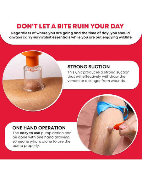 Kit Extractor de Veneno Ever Ready para Mordeduras y Picaduras