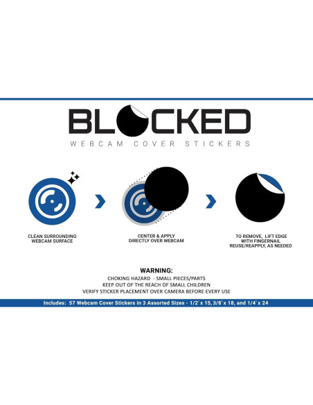 Cubiertas de Webcam Vinilo Premium MYCAMSHIELD 57 Piezas