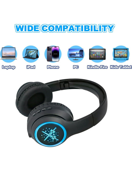 Auriculares Inalámbricos Yusonic BS696 para Niños con LED