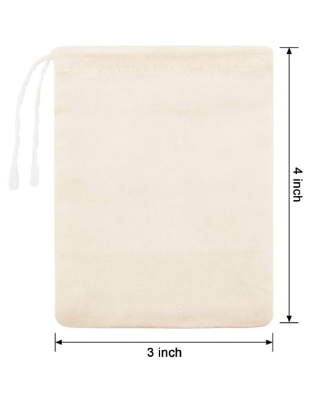 Bolsas de Tela para Colar Boao 50 Pcs 10 x 7.6 cm Reutilizables