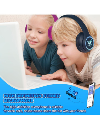 Auriculares Inalámbricos Yusonic BS696 para Niños con LED