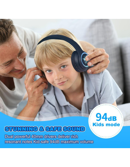 Auriculares Inalámbricos Yusonic BS696 para Niños con LED