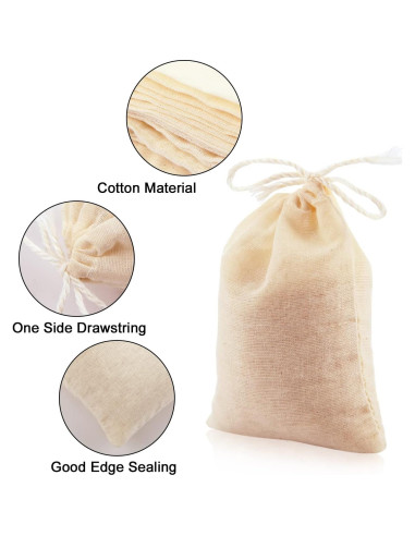 Bolsas de Tela para Colar Boao 50 Pcs 10 x 7.6 cm Reutilizables