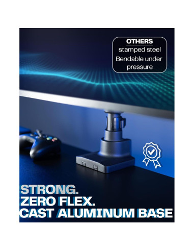 Soporte de Escritorio Doble VIVO STAND-V120K para 2 Monitores 49"