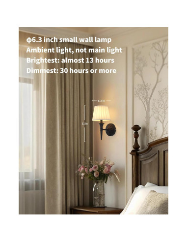 KDG Apliques de Pared Inalámbricos LED 5200mAh Set de 2