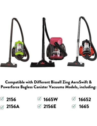 Cepillo de Piso Reemplazo Bissell Zing Modelos 2154A 2156A 1665