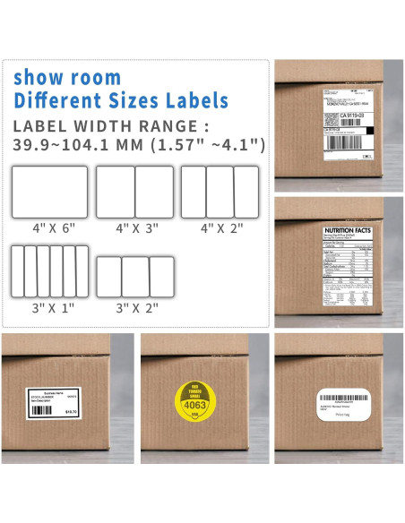 Impresora de Etiquetas Térmicas Bluetooth JADENS JD168 - 4x6 cm