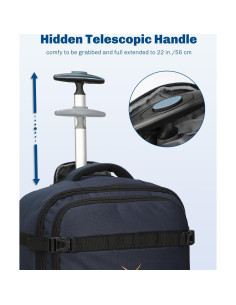 Mochila Rodante Hynes Eagle 42L Aprobada para Vuelo Azul 2