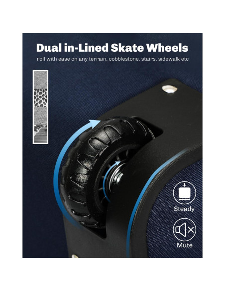 Mochila Rodante Hynes Eagle 42L Aprobada para Vuelo Azul