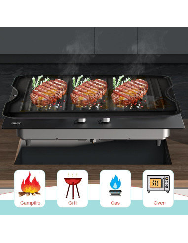 Plancha Reversible Hierro Fundido 40.64x35.56cm WEBROIL