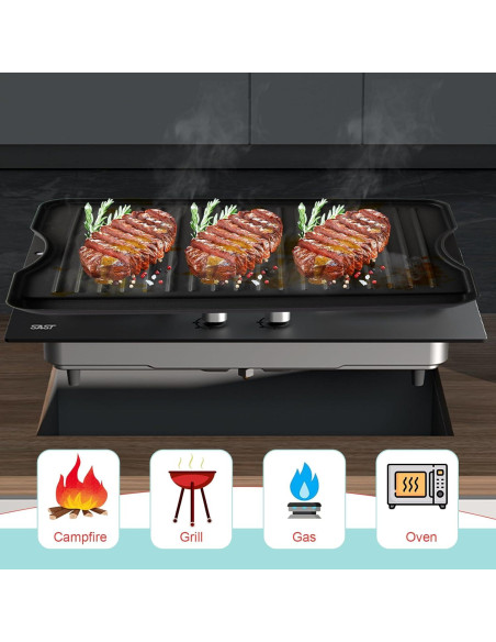 Plancha Reversible Hierro Fundido 40.64x35.56cm WEBROIL