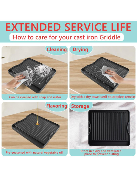 Plancha Reversible Hierro Fundido 40.64x35.56cm WEBROIL