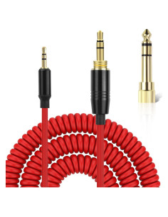 Cable de audio en espiral Hizsoaor 2.5mm a 3.5mm 1.22-4.27m
