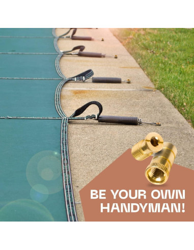 Anclajes para Cubiertas de Piscina Silginnes - 10 Paquete Universal