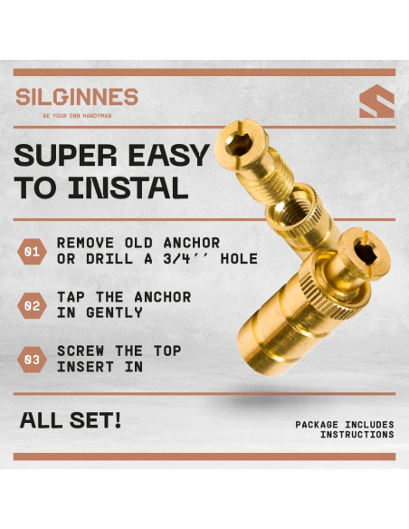 Anclajes para Cubiertas de Piscina Silginnes - 10 Paquete Universal