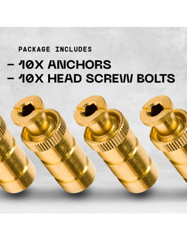 Anclajes para Cubiertas de Piscina Silginnes - 10 Paquete Universal