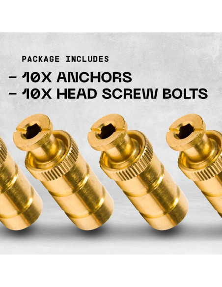 Anclajes para Cubiertas de Piscina Silginnes - 10 Paquete Universal