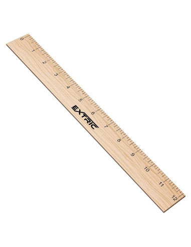 Regla de Escala Arquitectónica 30 cm EXTRIC - Madera Natural