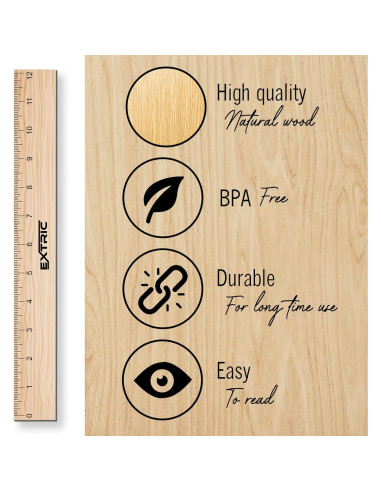 Regla de Escala Arquitectónica 30 cm EXTRIC - Madera Natural