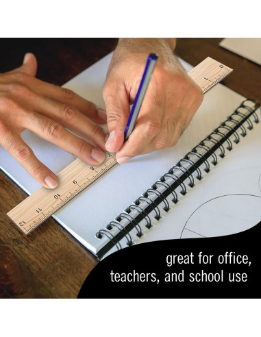 Regla de Escala Arquitectónica 30 cm EXTRIC - Madera Natural