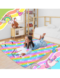 Saco de Dormir Fiodrimy Unicornio Rosa 137.4x80cm con Almohada 2