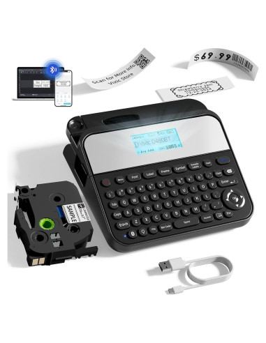 Máquina de Etiquetas Vixic D480BT 18mm Bluetooth Recargable