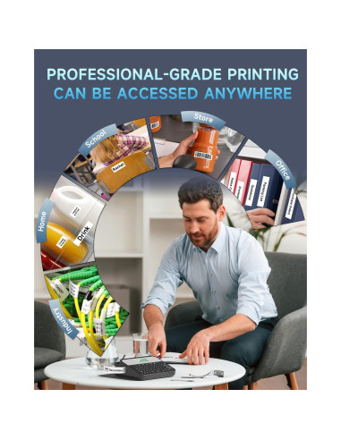 Máquina de Etiquetas Vixic D480BT 18mm Bluetooth Recargable