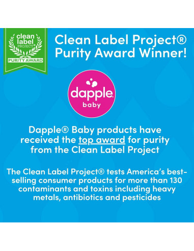 Pacs de Lavavajillas Dapple Baby Hipoalergénicos 50 Unidades