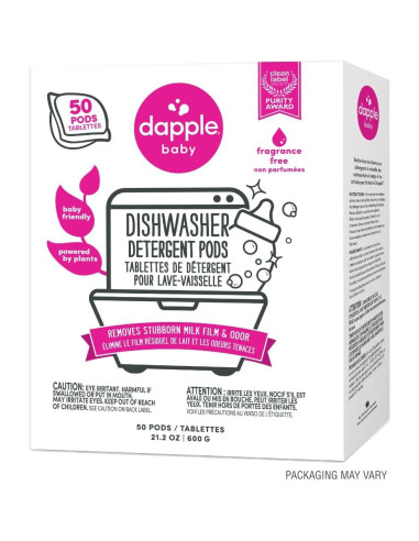 Pacs de Lavavajillas Dapple Baby Hipoalergénicos 50 Unidades