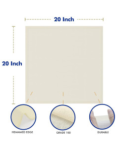 10 Paños de Queso Reutilizables New England Stories 50.8x50.8 cm 2