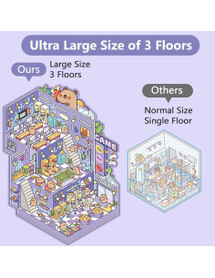 Set de Pegatinas 3D Reutilizables MVRPOWER - 4 Escenas DIY 2