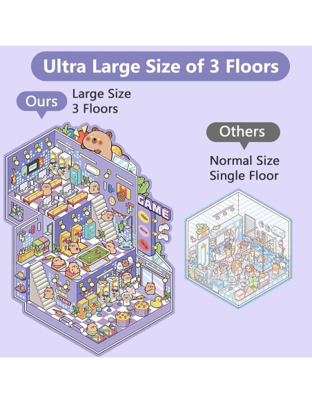 Set de Pegatinas 3D Reutilizables MVRPOWER - 4 Escenas DIY