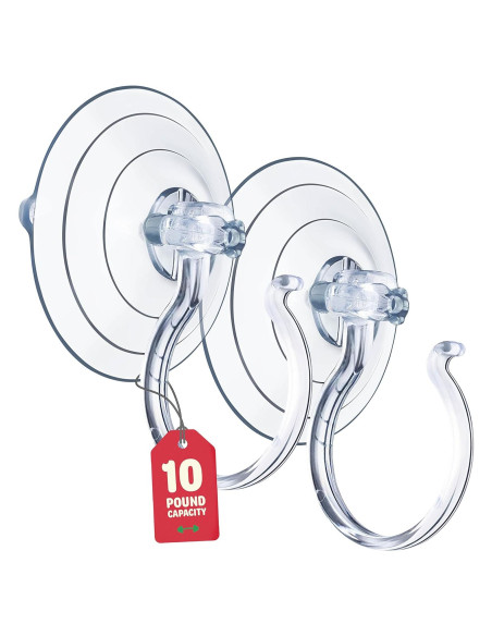 Colgador de Corona de Navidad Sewanta - Juego de 2 Ventosas 4.54 Kg