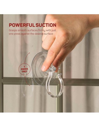 Colgador de Corona de Navidad Sewanta - Juego de 2 Ventosas 4.54 Kg