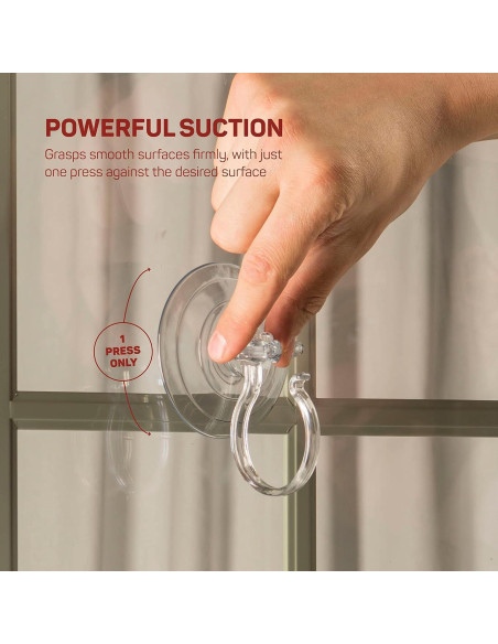 Colgador de Corona de Navidad Sewanta - Juego de 2 Ventosas 4.54 Kg