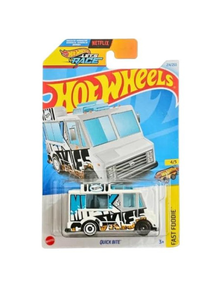 Hot Wheels Quick Bite Camión de Comida Blanco 1:64