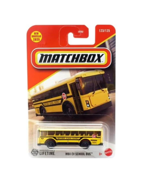Autobús Escolar Eléctrico Matchbox MBX Amarillo 1:64