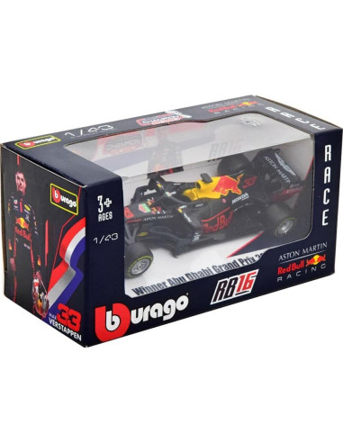 Bburago 1:43 Red Bull RB16 F1 Max Verstappen Modelo Diecast